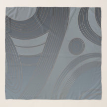 Trypillian Macro Waves Slate Silver Contrast Ethno