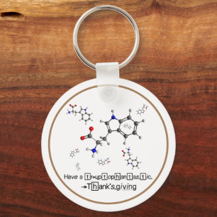 Tryptophan Molecule Keychain