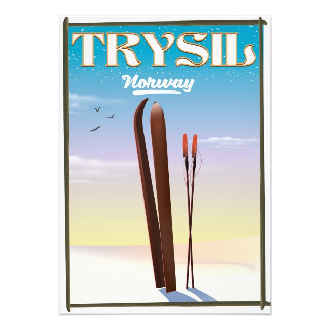 Trysil Norway , Norway ski travel poster (Front)