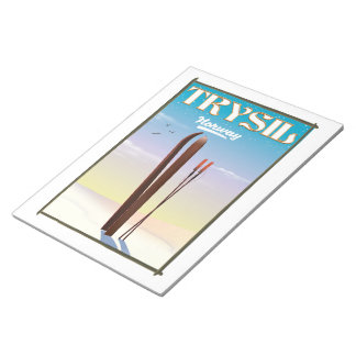 Trysil Norway , Norway ski travel poster Notepad