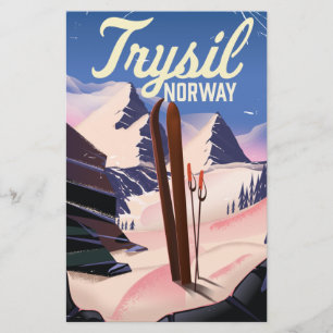 Trysil Norway ski Stationery