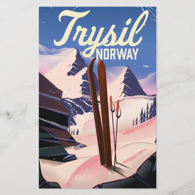 Trysil Norway ski Stationery (Front)