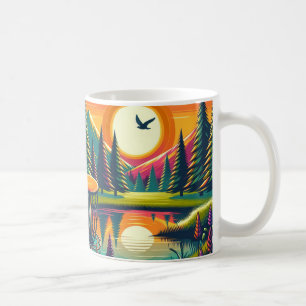 Trytp Disc Golf Sunset and Trees Coffee Mug