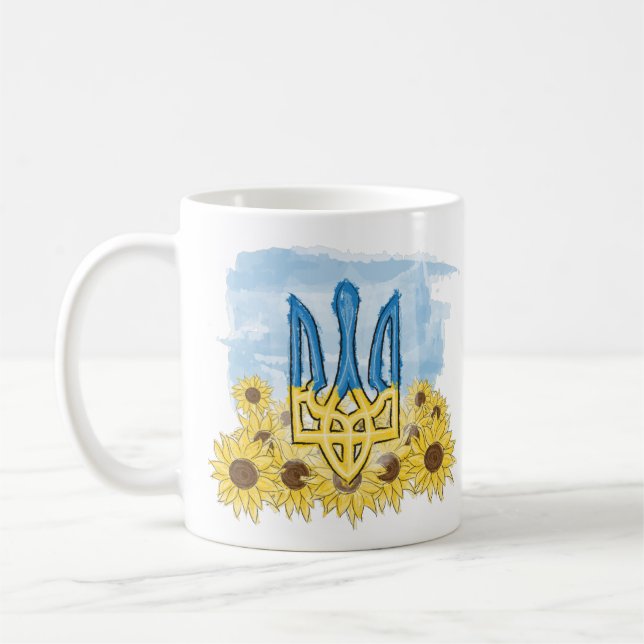 Tryzub Field Coffee Mug (Left)
