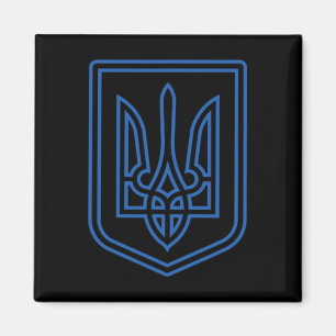 Tryzub Shirt Ukraine Coat Of Arms Ukrainian Anti-c Magnet