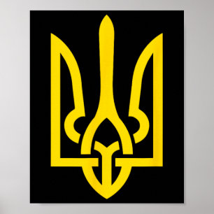 Tryzub Symbol Of Ukraine Poster