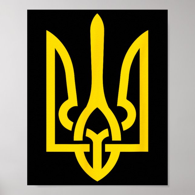 Tryzub Symbol Of Ukraine  Poster (Front)