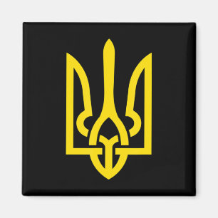 Tryzub Symbol of Ukraine Ukraine Patriot Stand wit Magnet