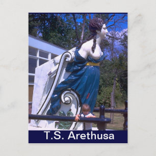 TS Arethusa, Figurehead of HMS Arethusa Postcard