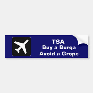TSA Burqa Bumper Sticker