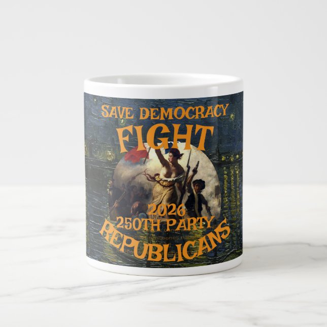 TSA DOJ FV COFFEE MUG VD STD TRUMP TRUMPS REPUBLIC (Front)