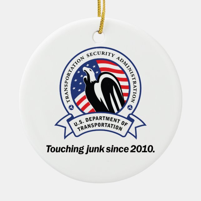 TSA Junk Ceramic Ornament (Front)