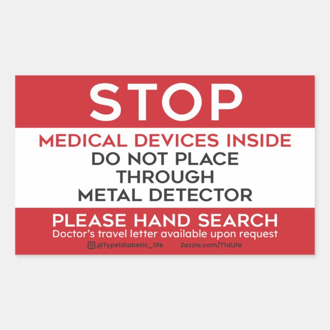TSA Medical Devices Sticker (Front)