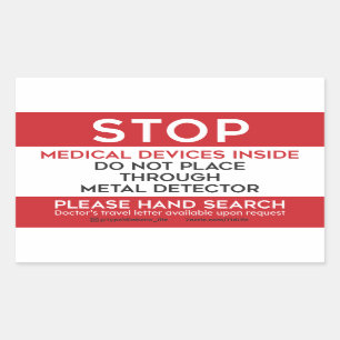 TSA Medical Devices Sticker