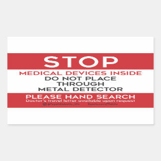 TSA Medical Devices Sticker