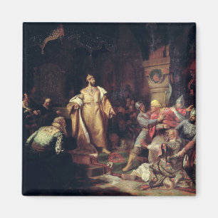 Tsar Ivan III Tearing the Deed of Tatar Khan Magnet