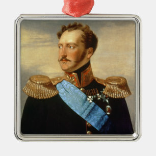 Tsar Nicholas I Metal Ornament