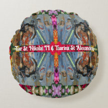 Tsar St Nikolai II and Tsarina St Alexandra Pillow