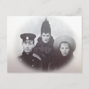 Tsar - TSARINA MARIE & OLGA & MICHAEL Russia #098 Postcard