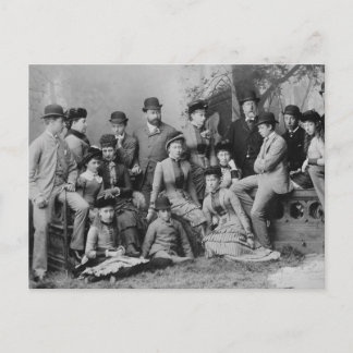 Tsarina Alexandra family Hesse Britain Russia 1882 Postcard