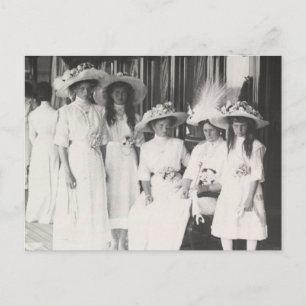 Tsarina of Russia & daughters, OTMA Romanov Postcard