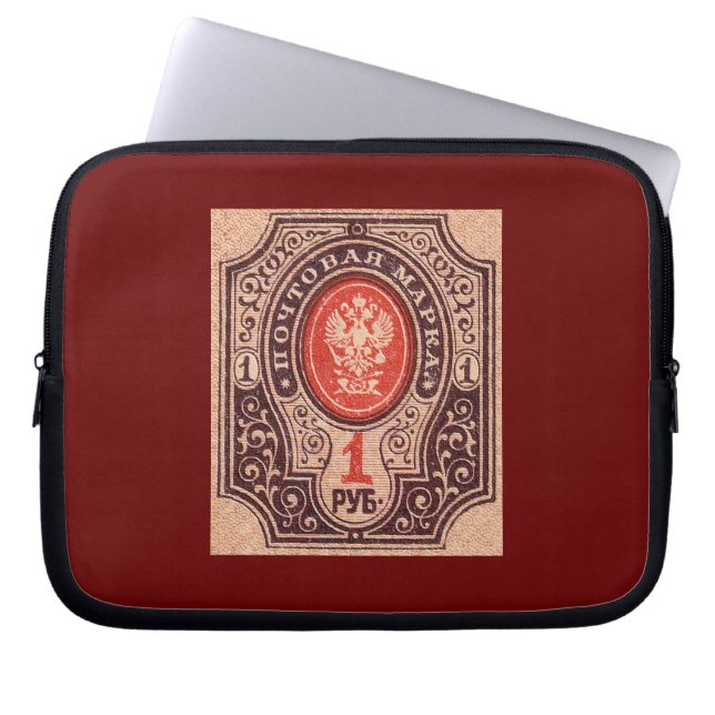 Tsarist Russia Postage Laptop Sleeve (Front)