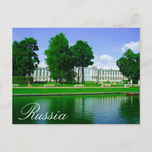 Tsarskoye Selo Pushkin Cathrine Palace Russia Postcard