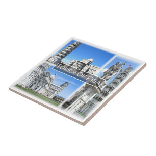 TSC032 LEANING TOWER OF PISA, Tuscany, Tile