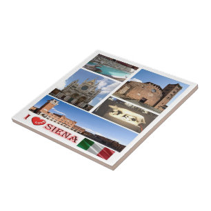 TSC037 SIENA I Love, Mosaic, Tuscany, Tile