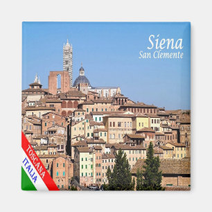 TSC038 SIENA View San Clememte, Tuscany Fridge Magnet