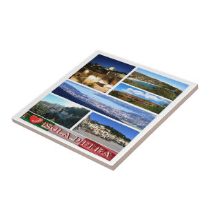 TSC065 ELBA ISLAND I Love, Tuscany, Tile