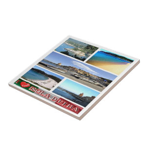 TSC067 ELBA ISLAND I Love, Tuscany, Tile