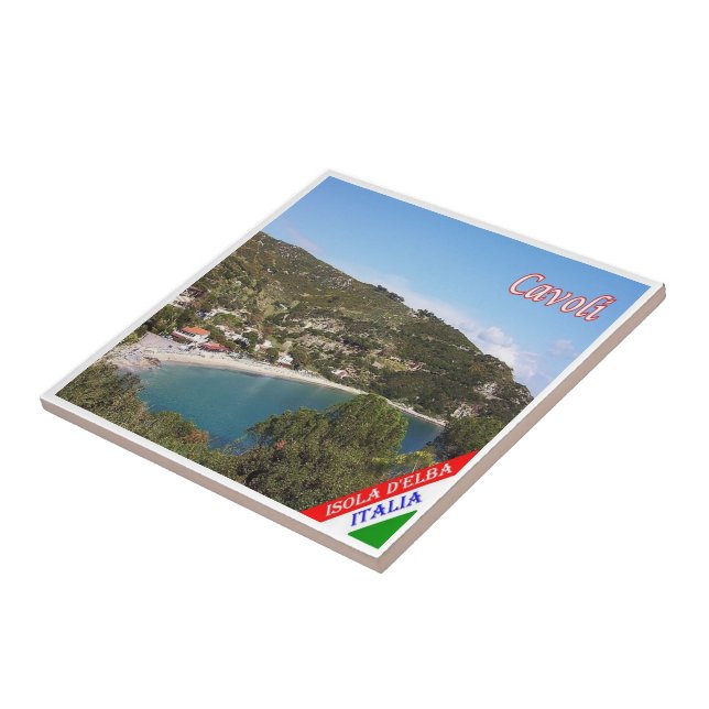 TSC083 CAVOLI, ELBA Island, Tuscany, Tile (Side)