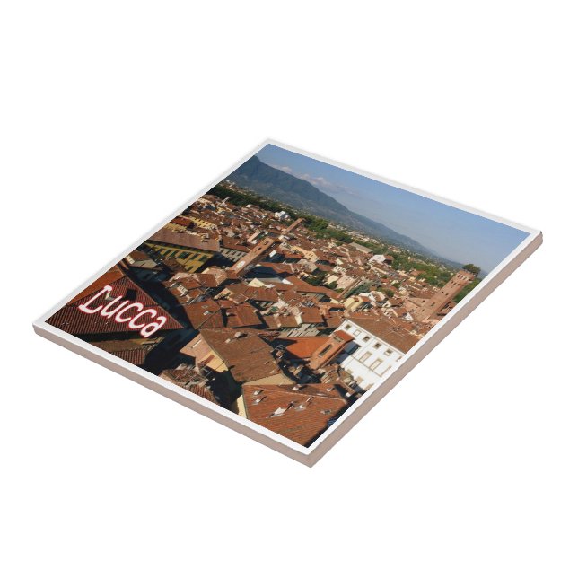 TSC110 LUCCA, Panorama, Tuscany, Italy, Tile (Side)