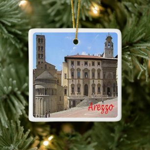 TSC135 AREZZO, Tuscany, Italy, Europe, Fridge Ceramic Ornament