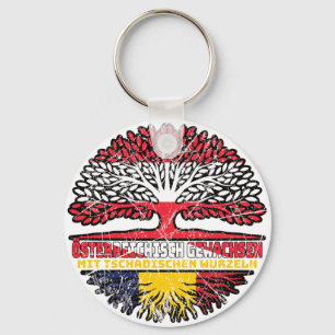 Tschad Tschadisch Österreichisch Österreich Baum Keychain