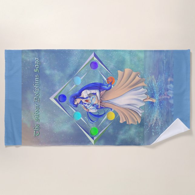 TSDS: Miral Akemi Cover Art Solo Water  Beach Towel (Front)