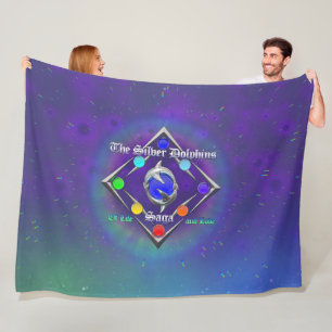 TSDS: Of life and Love Logo Blue and Green Fleece Blanket