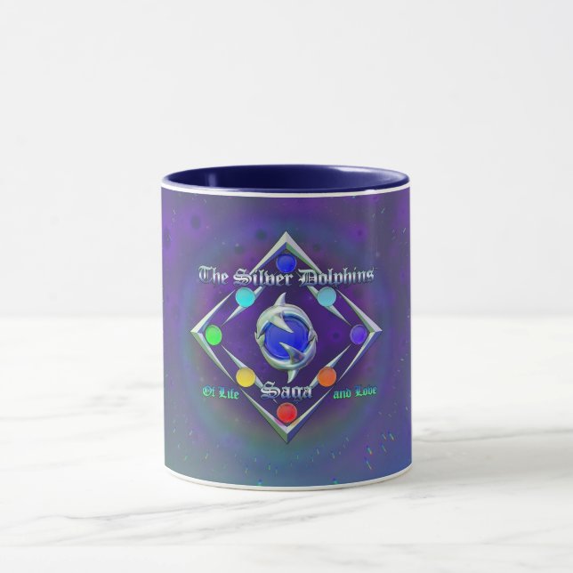 TSDS: Of life and Love Logo Blue and Green   Mug (Center)