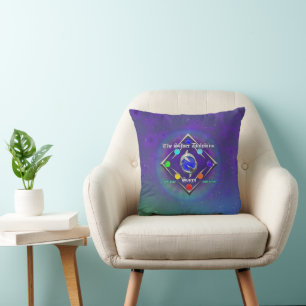 TSDS: Of life and Love Logo Blue and Green  Throw Pillow