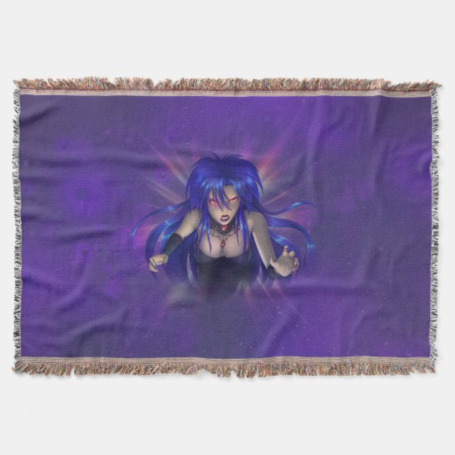 TSDS: Queen Irana Delphi Book Cover Art Throw Blanket (Front)