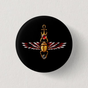TSDS: Seth's Scarab Coat Graphic 1 Inch Round Button