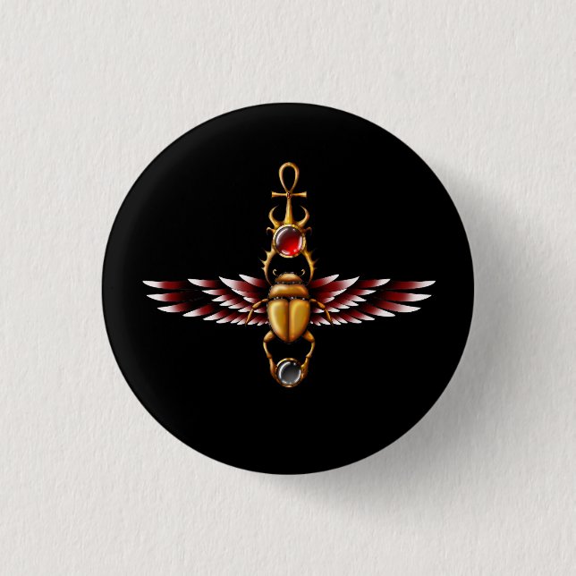 TSDS: Seth's Scarab Coat Graphic 1 Inch Round Button (Front)