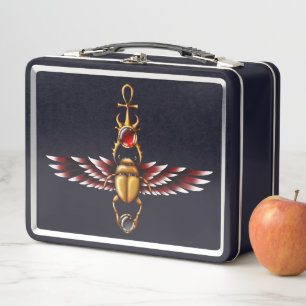TSDS: Seth's Scarab Coat Graphic Metal Lunch Box