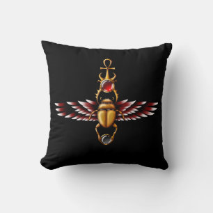 TSDS: Seth's Scarab Coat Graphic  Throw Pillow