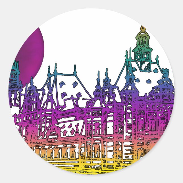 TSE 5 CLASSIC ROUND STICKER (Front)