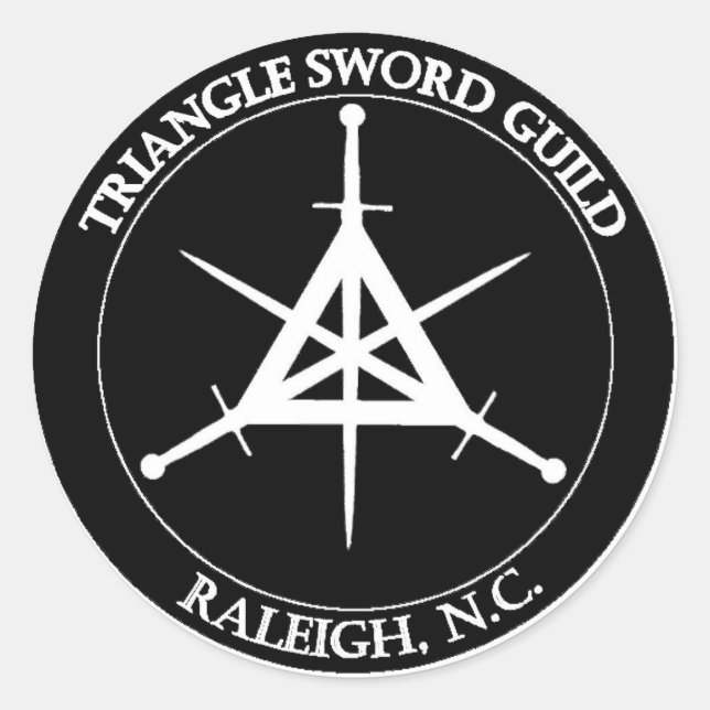 TSG Seal Sticker, large (white on black) (Front)