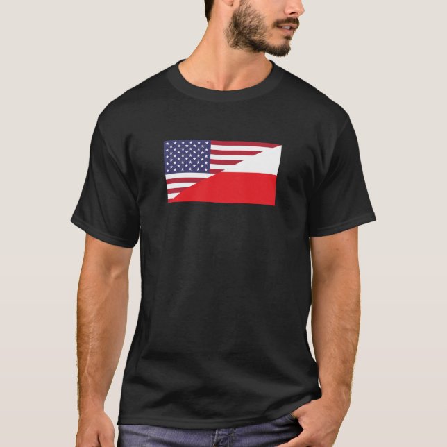 Tshirt américain polonais (Devant)