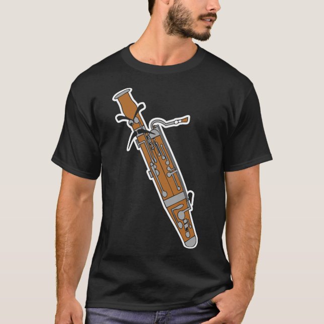 Tshirt Bassoon pour instrument de musique (Devant)