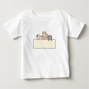 Tshirt bébé logo les chats